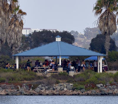 gazeebo on the bay